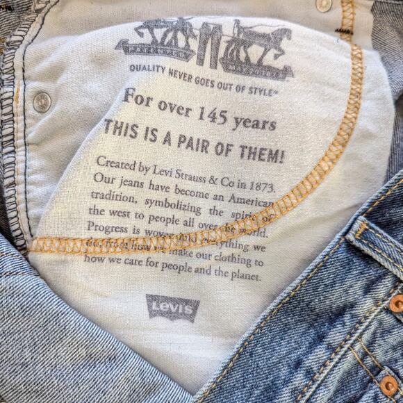 Levi Strauss 550 Medium Stonewash Relaxed Fit Jeans W46 L29 - Picture 9 of 9